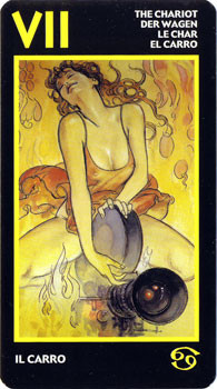 VII Le Chariot - Tarot Manara - Érotique