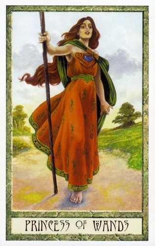 Princess de Bâtons - Le tarot Druid Craft