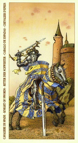 Chevalier d'Épées - Le tarot de Dürer
