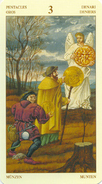 3 de Deniers - Le tarot Bruegel