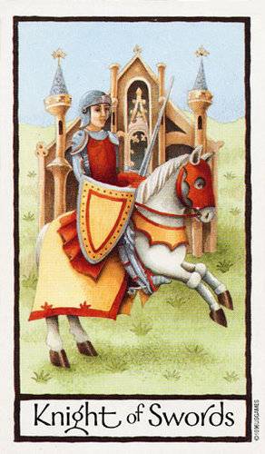 Cavalier d'Epées - Old English Tarot