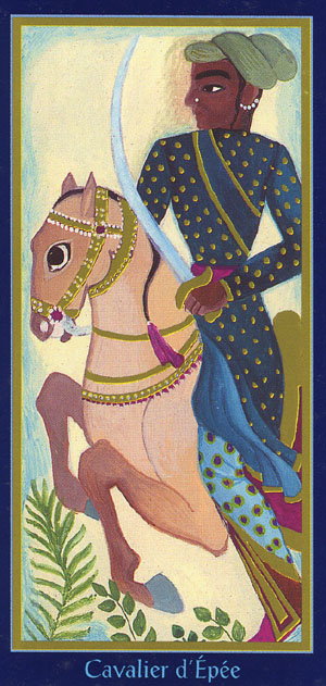 Cavalier d'Epées - Tarot du Roy Nissanka
