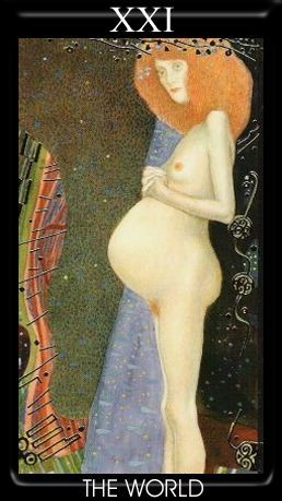 XXI Le Monde - Le Tarot de Klimt