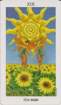 XIX Le Soleil - Sun and Moon Tarot