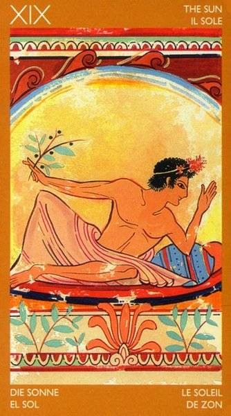 XIX Le Soleil - Le tarot Étrusque