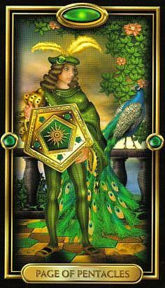 Page de Pentacles - The Gilded Tarot