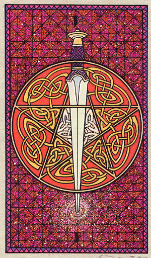 As d'Épées - Le tarot Celtique