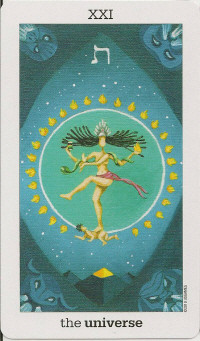 XXI Le Monde - Sun and Moon Tarot