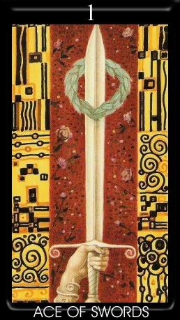 As d'Épées - Golden Tarot of Klimt