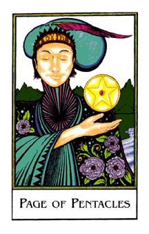 Page de Pentacles - New Palladini Tarot