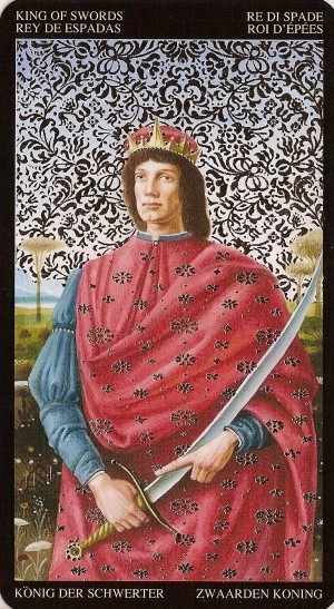 Roi d'Épées - Tarot Doré de Botticelli
