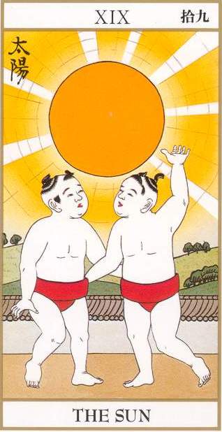 XIX Le Soleil - Tarot Ukiyoe