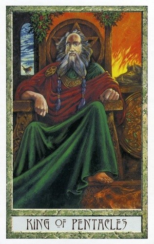 Roi de Pentacles - Le tarot Druid Craft