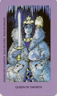 Reine d'Epées - Le Tarot Jolanda