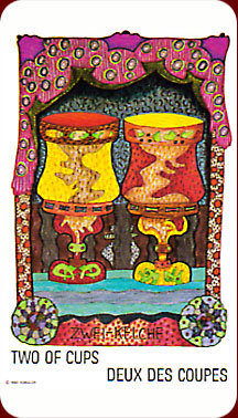 2 de Coupes - Le Tarot Gypsy Tsigane Zigeuner