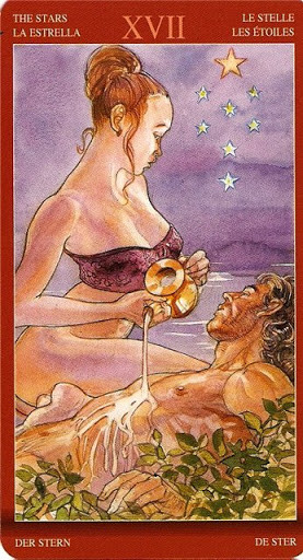 XVII L'Étoile - Tarot of Sexual Magic - Érotique