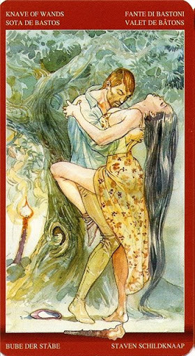 Tarot of Sexual Magic - Érotique - Valet de Bâtons