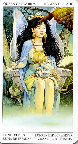 Reine d'Epées - Le tarot Enchanté