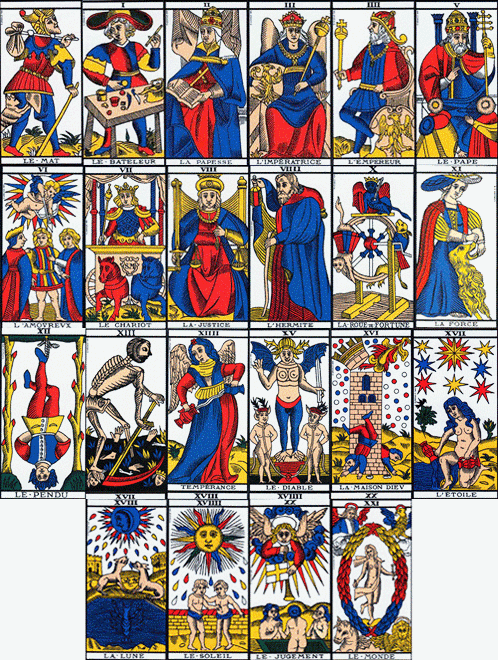 Les méthodes de tirages du Tarot de Marseille par nombre de cartes