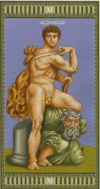 XI La Force - Tarot Michelangelo