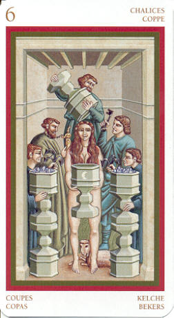 6 de Coupes - Le Tarot Giotto