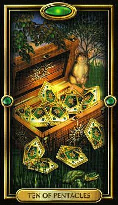 10 de Pentacles - The Gilded Tarot