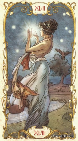 XVII L'Etoile - Tarot Mucha