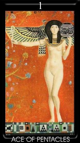 As de Deniers - Golden Tarot of Klimt