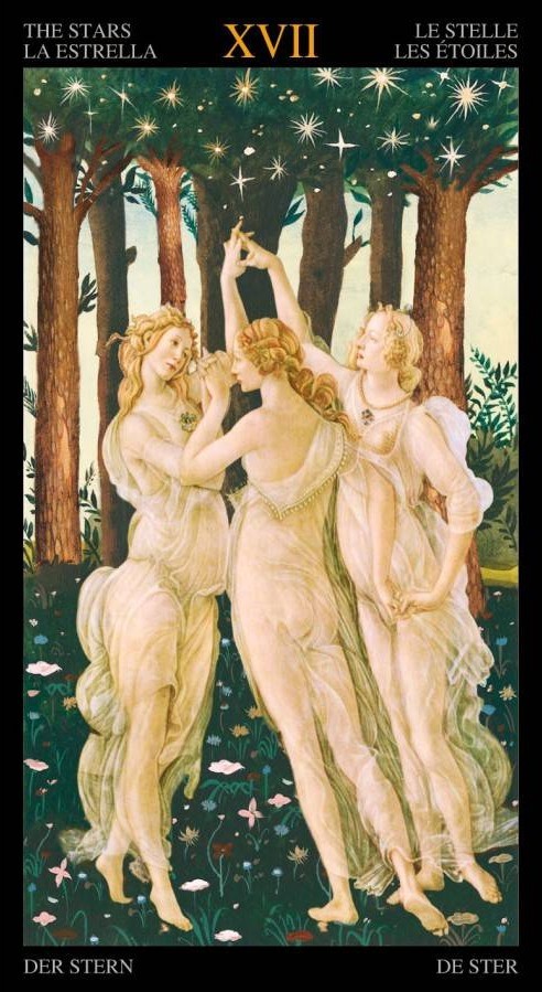XVII L'Étoile - Le tarot doré de Botticelli