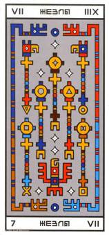 7 de Baguettes - Tarot Rocambole