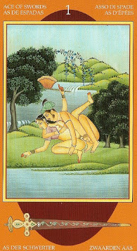 As d'Épées - Kamasutra Tarot - Érotique