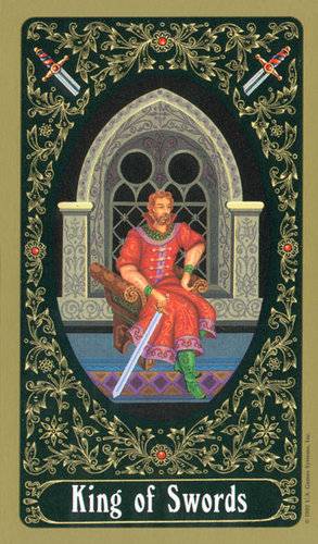 Roi d'Épées - Le Tarot de Saint-Pétersbourg