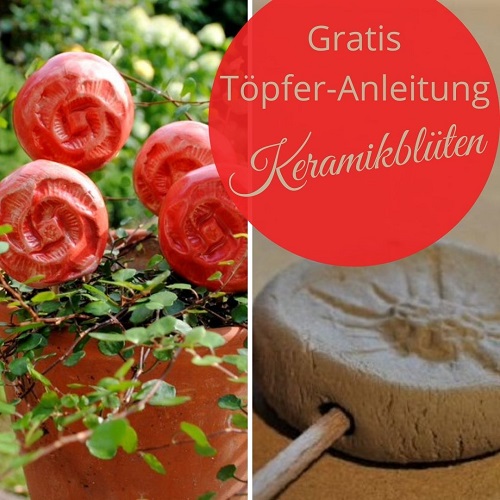 Keramikblüten Töpferanleitung
