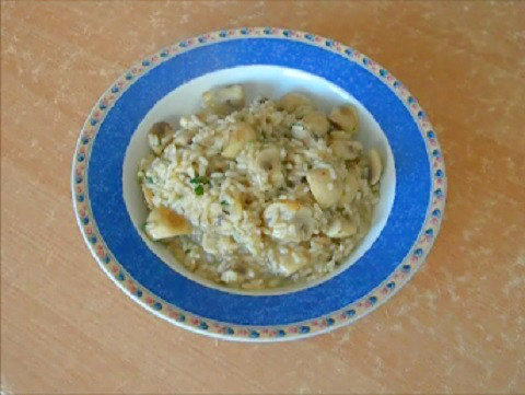 mushroom risotto