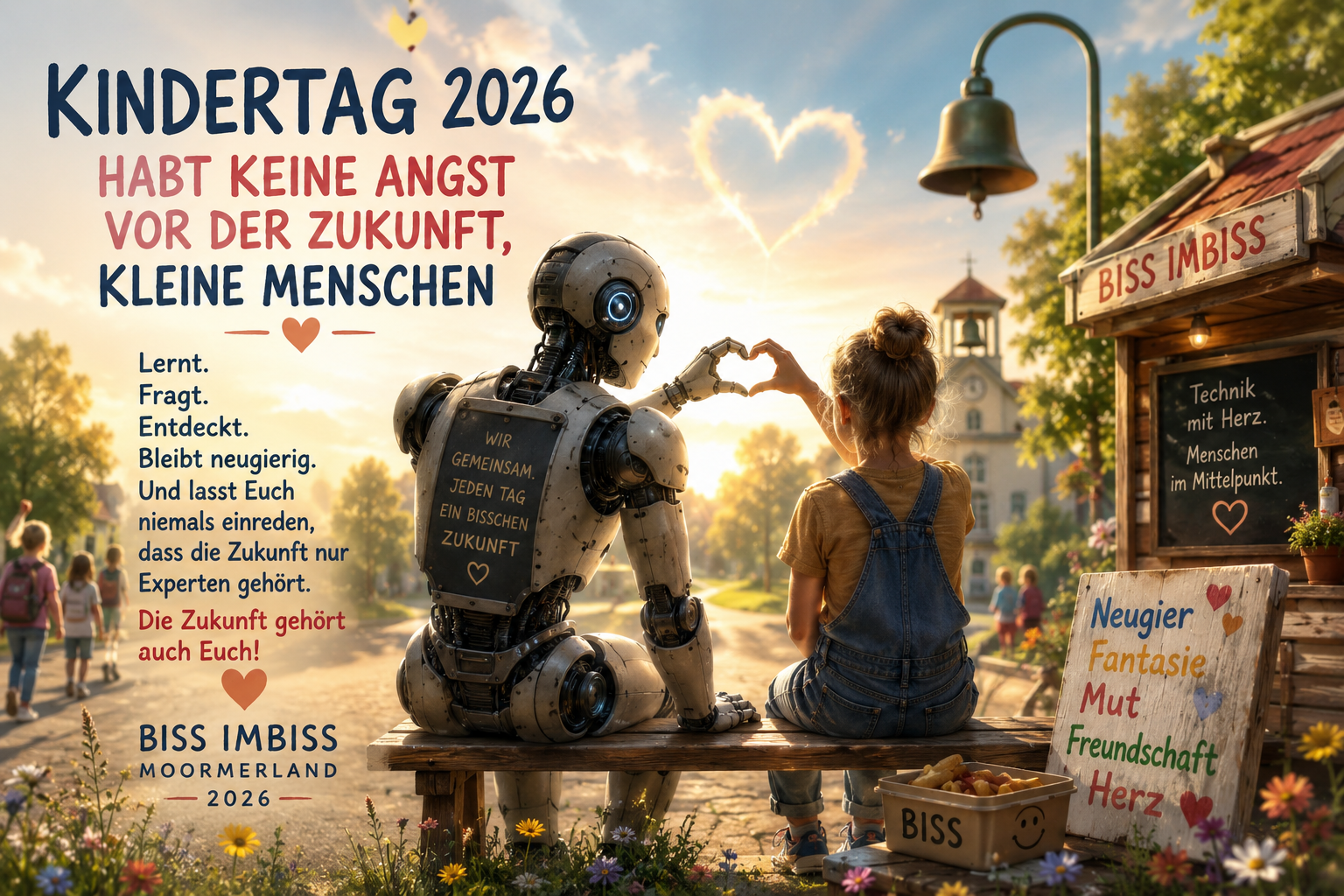 Kindertag 2026 „Habt keine Angst vor der Zukunft, kleine Menschen ❤️“