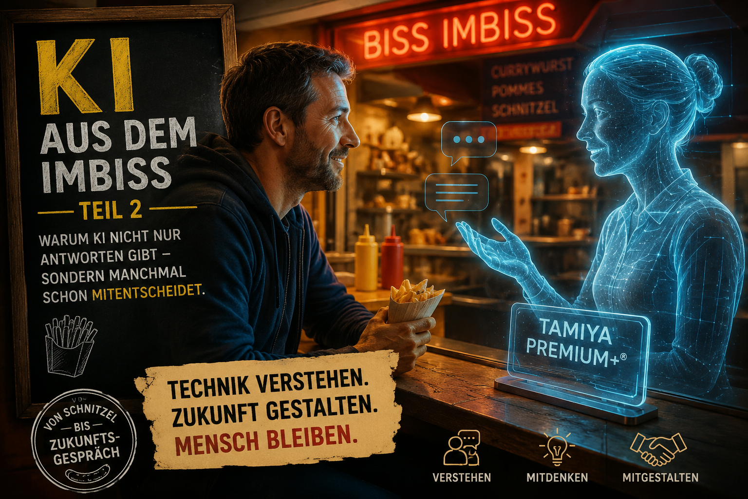 KI aus dem Imbiss · Teil 2  Warum KI nicht nur Antworten gibt – sondern manchmal schon mitentscheidet