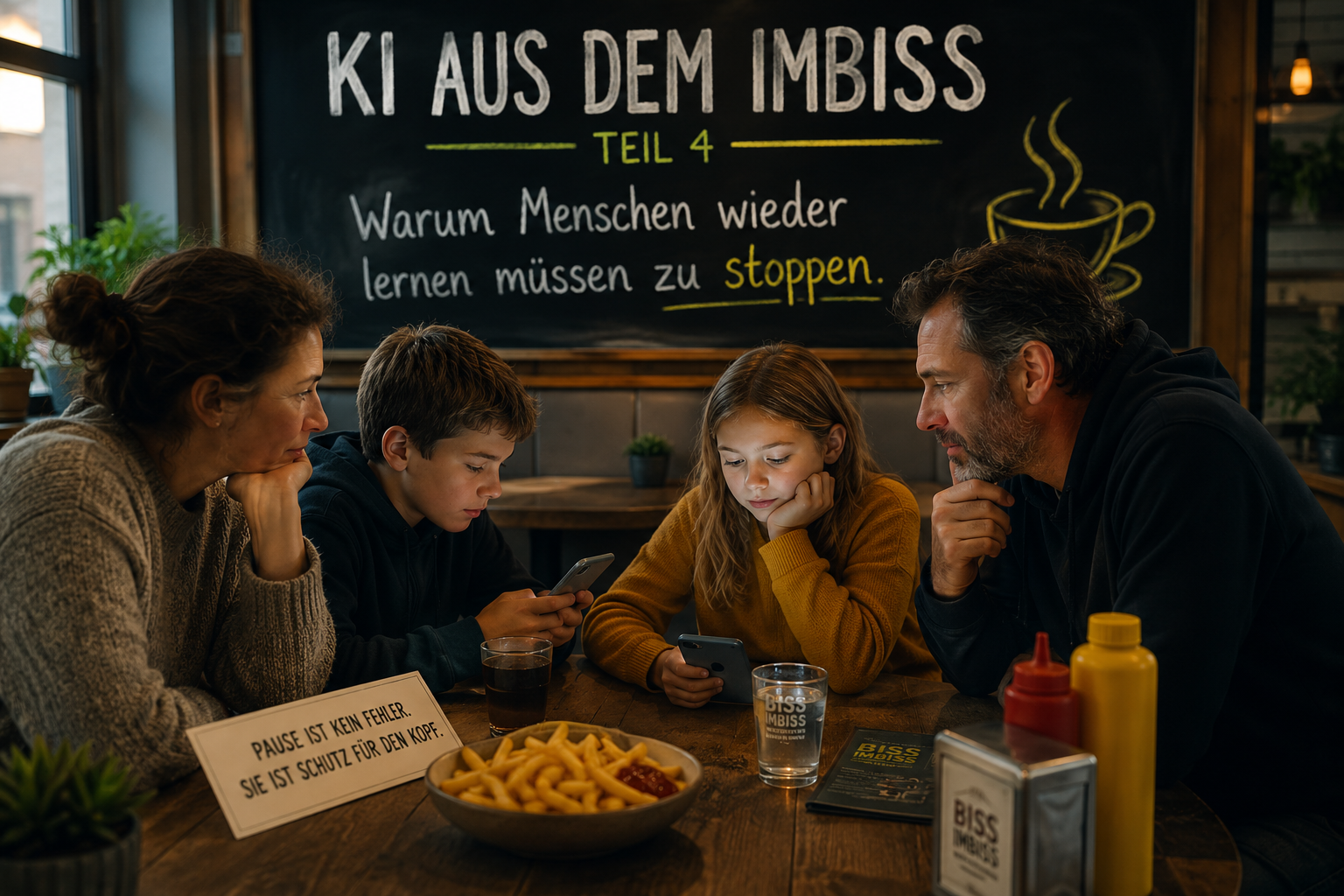KI aus dem Imbiss – Teil 4 Warum Menschen wieder lernen müssen zu stoppen