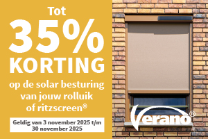 screen; solarmotor; goudkleurig screen; veranoactie2025
