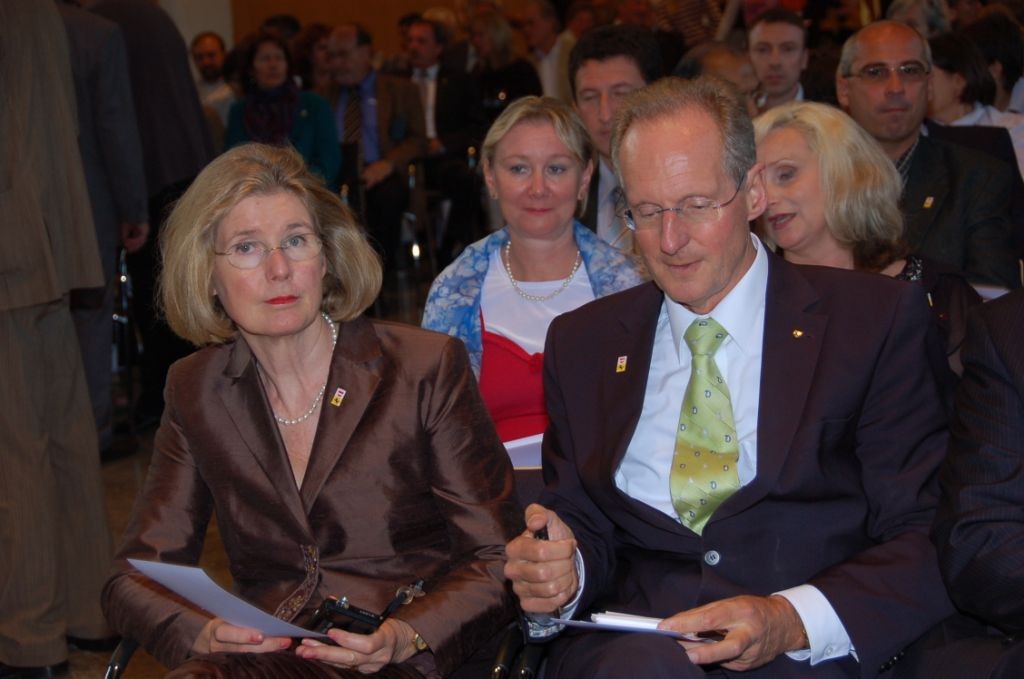 Dr. Stephanie Schuster und Dr. Wolfgang Schuster, Oberbürgermeister der Stadt Stuttgart