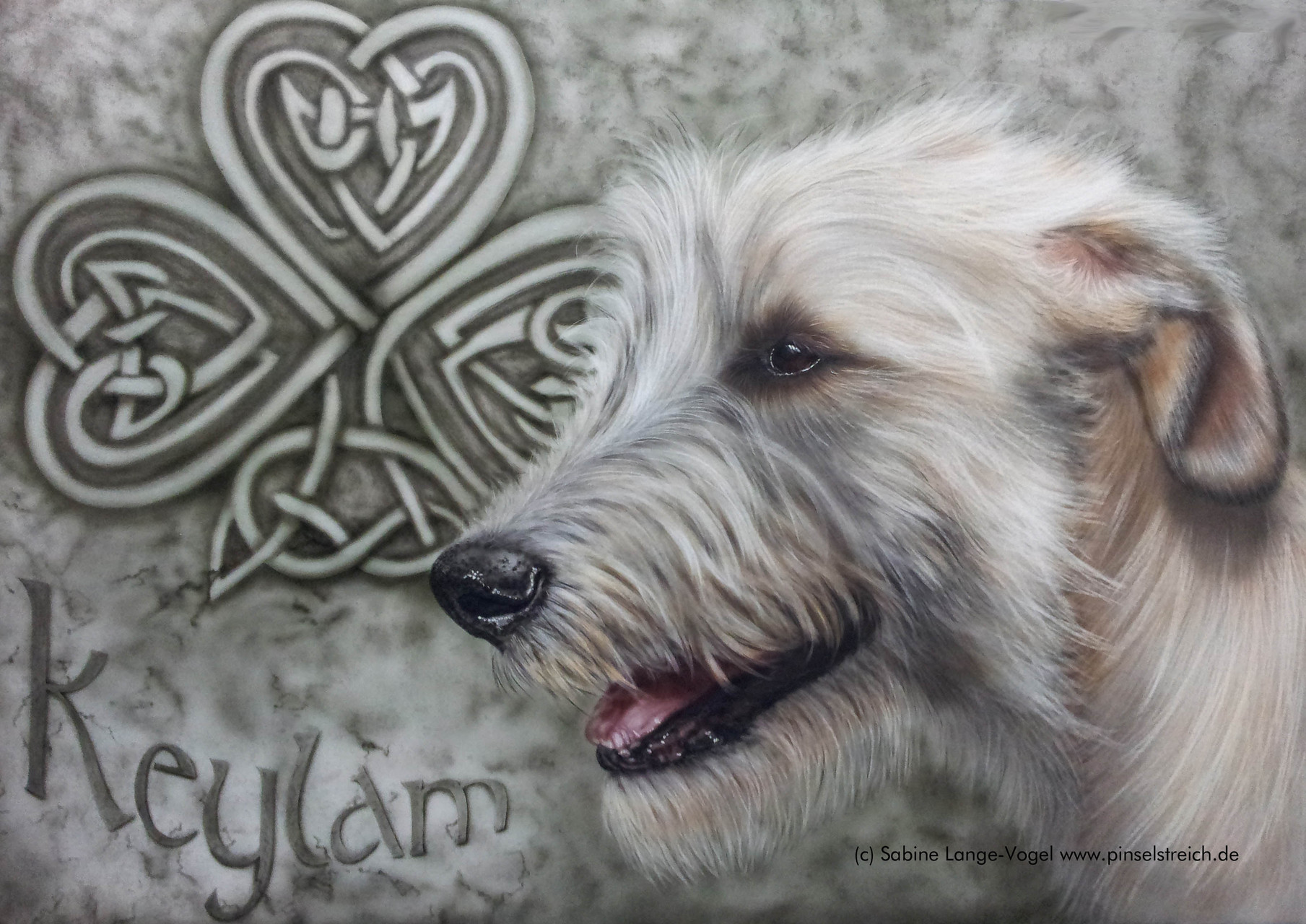 "Keylam"  Airbrushkarton ca. 50 x 70 cm