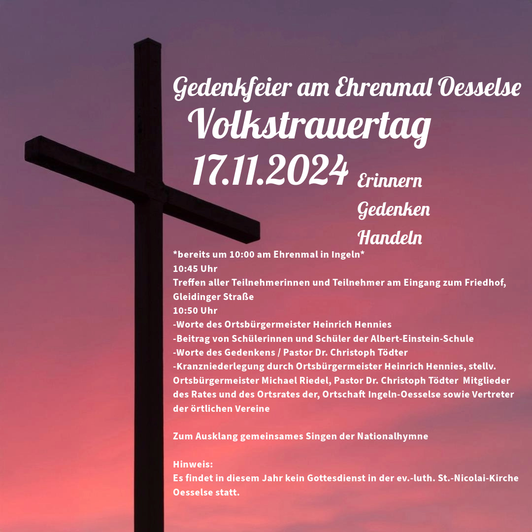 Volkstrauertag 2025