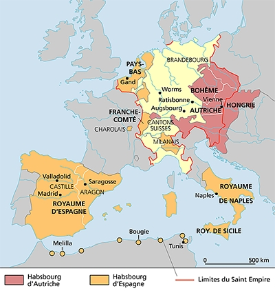 Empire des Habsbourg / source Larousse sur le net