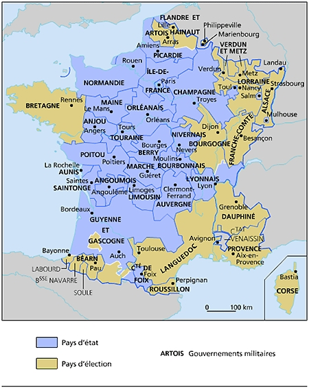 La France en 1 789 / source Larousse