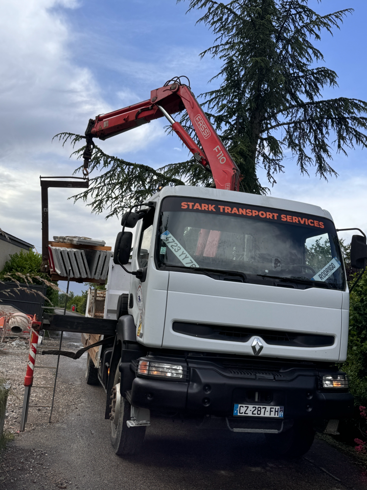 Livraison des dalle en béton 