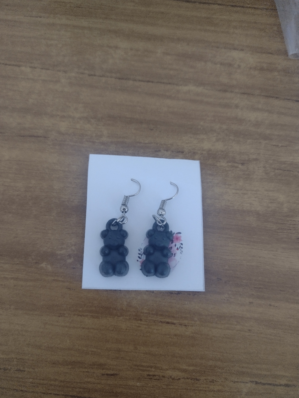 Ositos, disponibles en negro y verde agua, se puede hacer en más colores, $250
