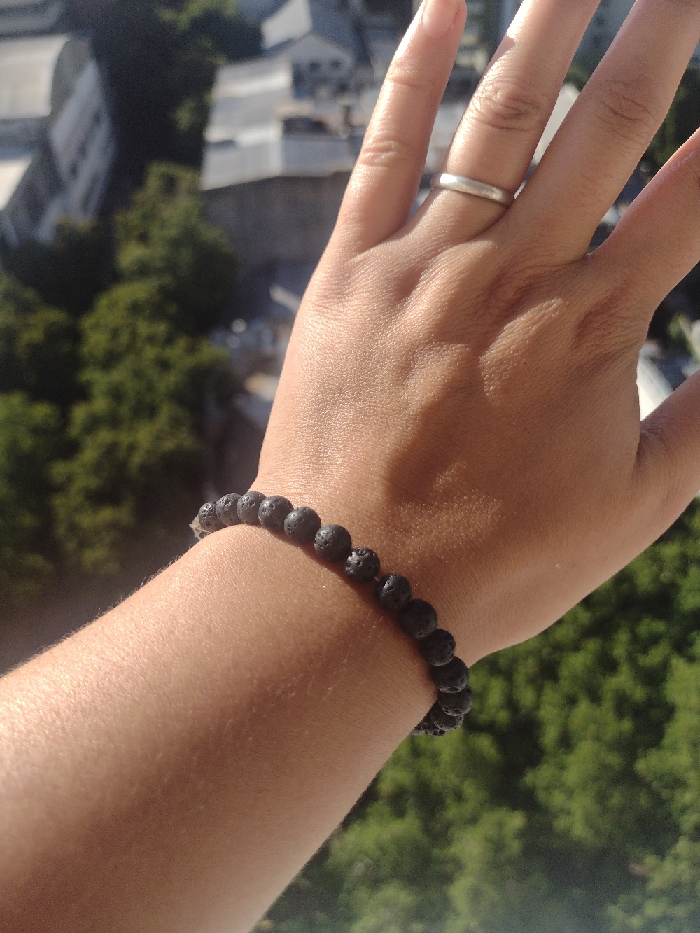 Pulserita con piedras volcánicas, agarre de acero quirúrgico $600