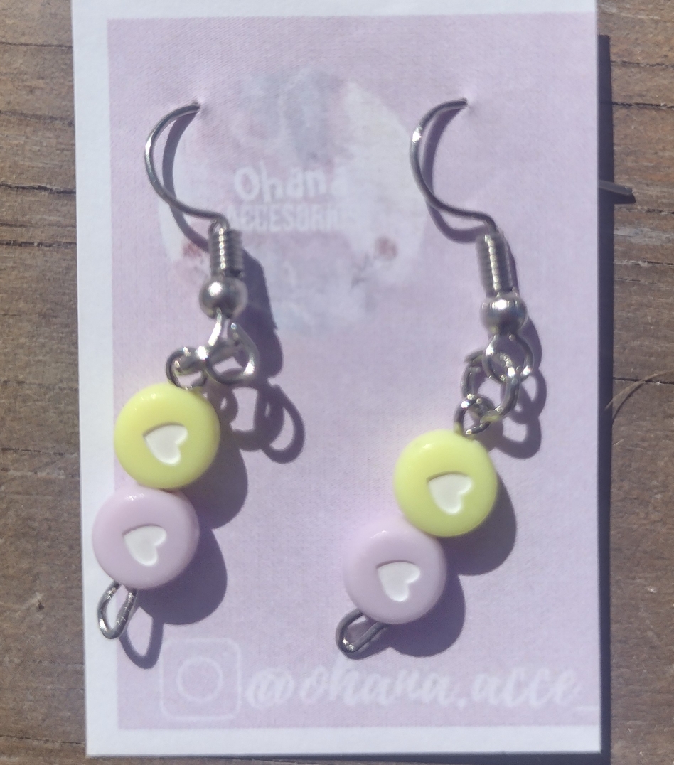 Disponibles en rosa y amarillo, rosa y verde, fucsia y rosa,verde y celeste $200
