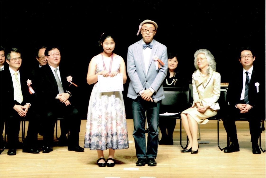 第１回代官山ジュニア音楽コンクール  　管楽器部門銀賞（金賞なし）受賞  　審査委員長、青島広志先生と