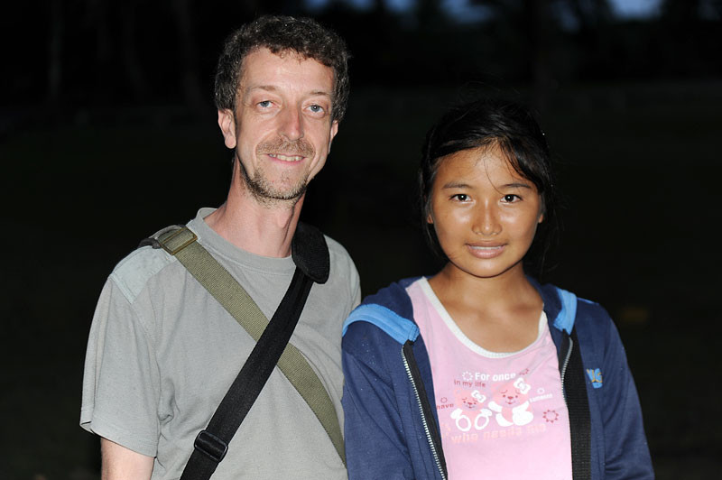 Bali, im Tempel Tanah Lot, mit Mila Quin