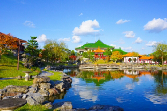 【中国庭園 燕趙園】<ペットと入れる（持参の犬用カートかキャリー、抱っこのみ）>各宿から車で約15分